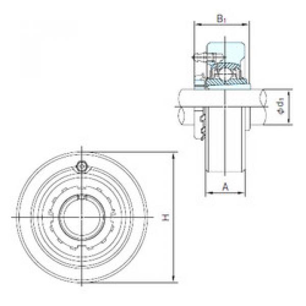 Подшипник UKCX12+H2312 NACHI #1 image