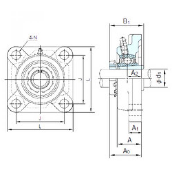 Подшипник UKFX10+H2310 NACHI #1 image