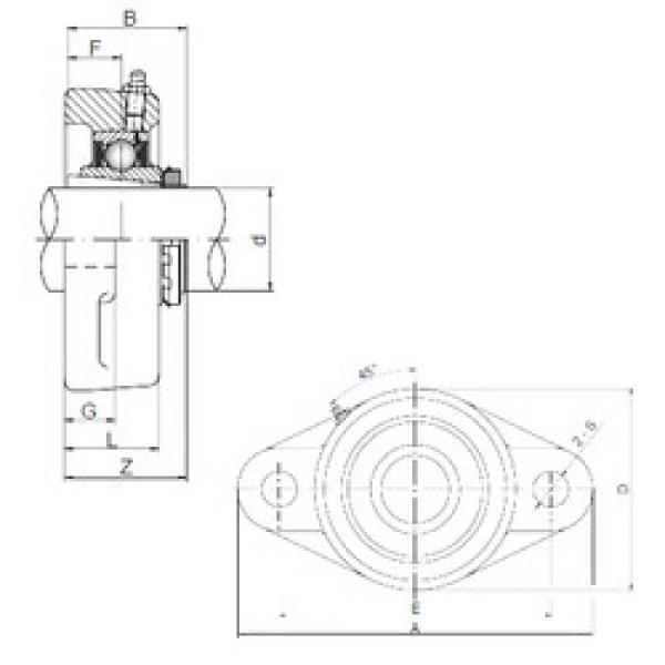 Подшипник UKFL205 ISO #1 image