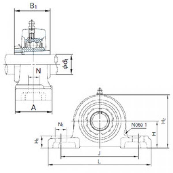 Подшипник UKP205+H2305 NACHI #1 image