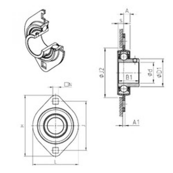 Rodamiento USPFL203 SNR #1 image