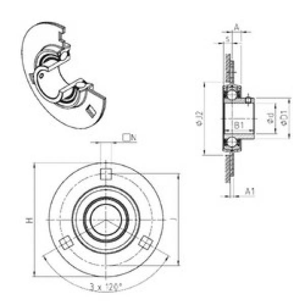 Rodamiento USPF204 SNR #1 image