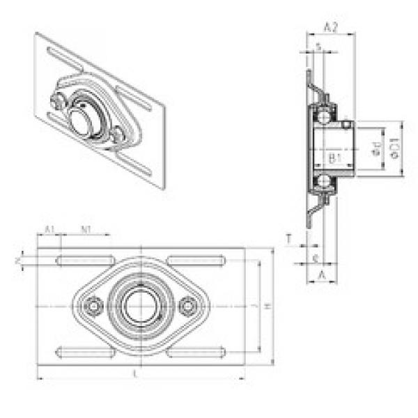 Rodamiento USPFE205 SNR #1 image