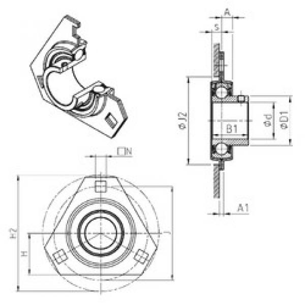 Rodamiento USPFT204 SNR #1 image