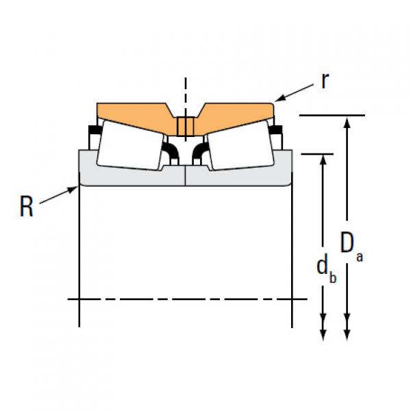 Inch tapered Roller Bearing  NA17098 17245D #2 image