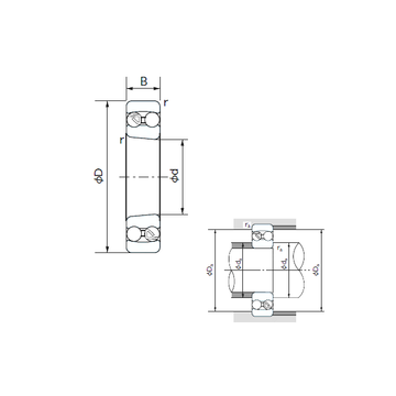 1217K NACHI Self Aligning Ball Bearings #1 image