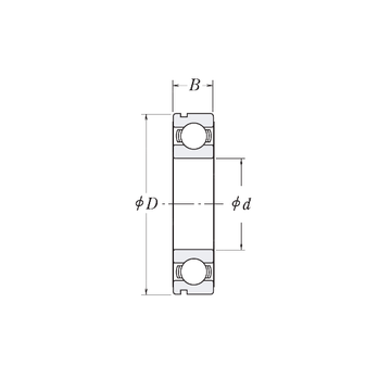 6906N CYSD Deep Groove Ball Bearings #1 image