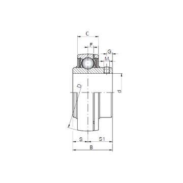 UC213 CX Deep Groove Ball Bearings #1 image