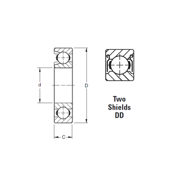 310WDD Timken Deep Groove Ball Bearings #1 image