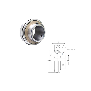 UC205-14 FYH Deep Groove Ball Bearings #1 image