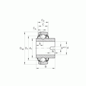 GLE50-KRR-B INA Deep Groove Ball Bearings #1 image