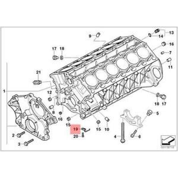 Genuine BMW E65 E66 E67 RR1 RR1N RR2 Oil Spraying Injector OEM 11427504951 #1 image