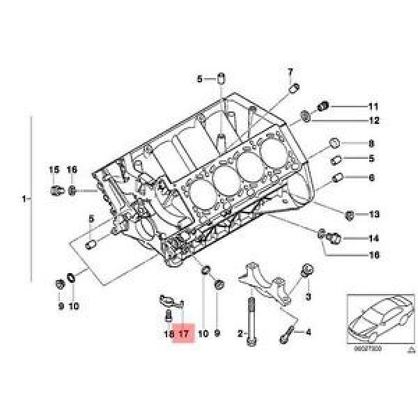 Genuine BMW E39 E52 Roadster Saloon Oil Spraying Injector OEM 11421407783 #1 image