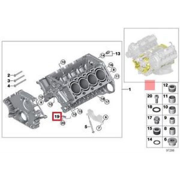 Genuine BMW E53 E60 E60N E61 E61N E63 Oil Spraying Injector OEM 11417537114 #1 image