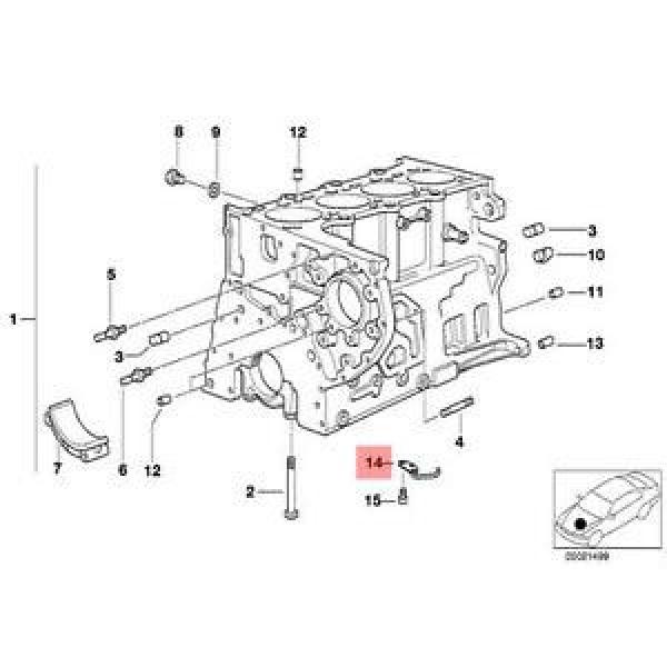 Genuine BMW E38 E39 E46 E53 Estate SUV Oil Spraying Injector OEM 11422246953 #1 image